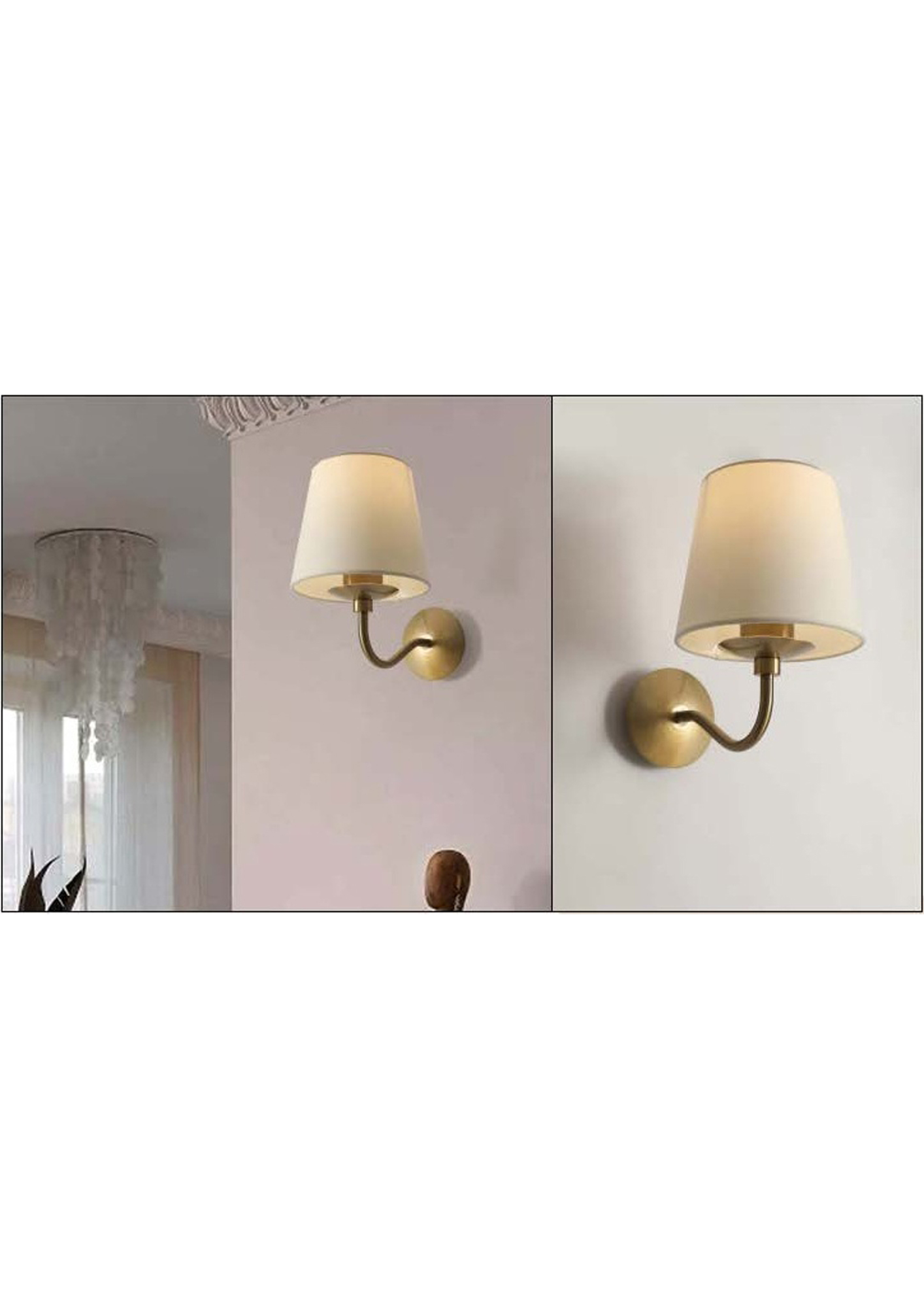 Beyond Lights - Brass Wall Sconce- GL